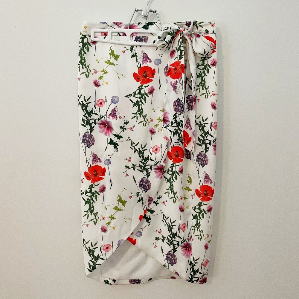 Ted Baker Floral Midi Skirt